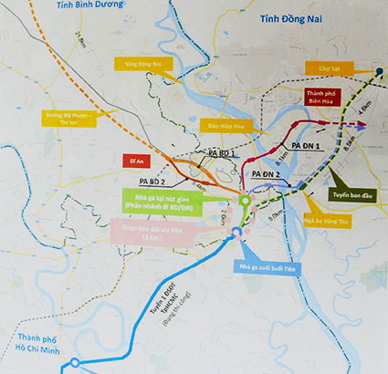 Đề xuất kéo dài tuyến metro đến KCN Biên Hòa 1